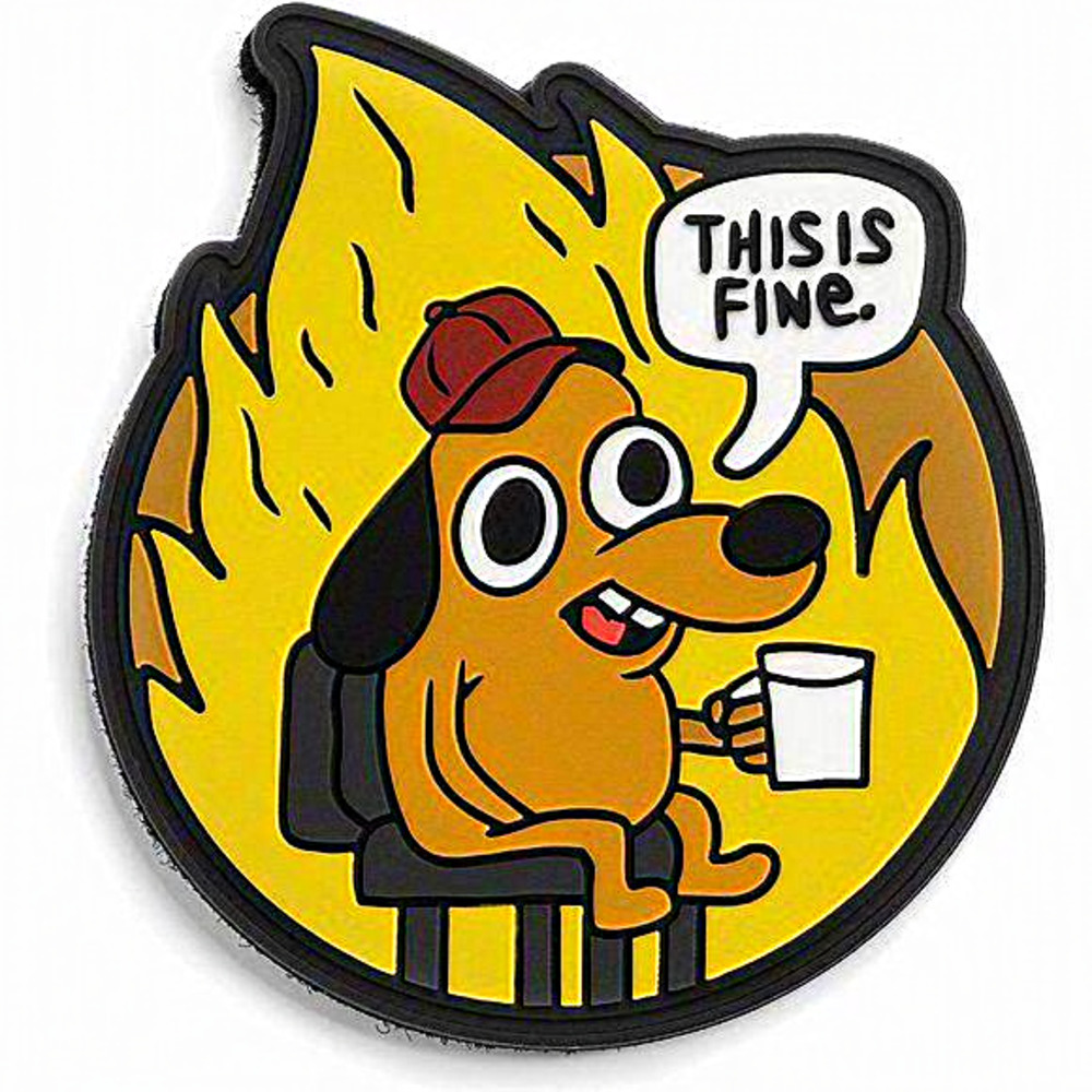 This is fine Tactical Military Morale Hook and Loop‎ Patch
